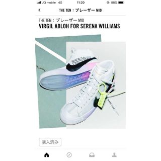 ナイキ(NIKE)のnike off-white Blazer THE TEN(スニーカー)