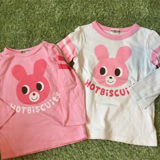 ホットビスケッツ(HOT BISCUITS)のはむすけ様専用 ホットビスケッツ 長袖Tシャツ 90 100 女の子(Tシャツ/カットソー)