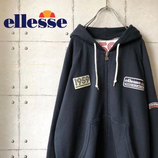 エレッセ(ellesse)の【大人気】 美品 エレッセ ellesse ワッペン フルジップ パーカー(パーカー)