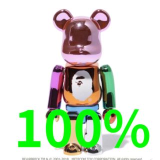 アベイシングエイプ(A BATHING APE)のMULTI COLOR FOIL BE@RBRICK BAPE XXV 100%(その他)