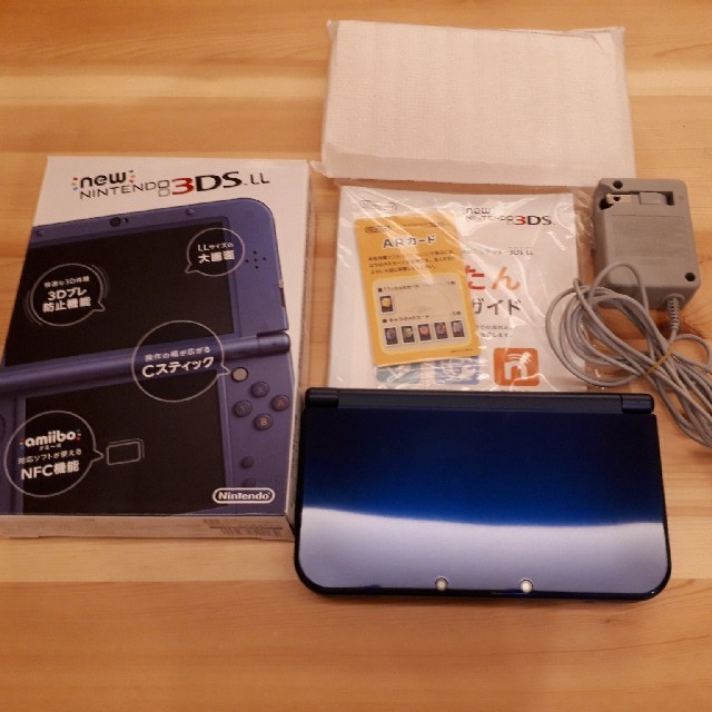 ゲームソフト/ゲーム機本体NEW 3DS LL  メタリックブルー　箱付属品完備 充電器付き