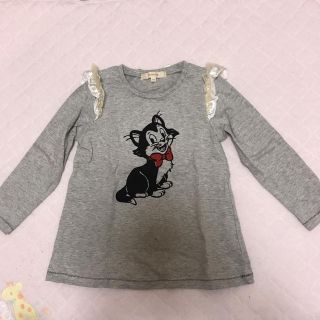 ハッシュアッシュ(HusHush)の送料込み美品ハッシュアッシュ猫ロンT☆110サイズ(Tシャツ/カットソー)