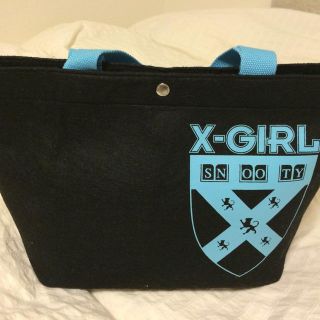 エックスガール(X-girl)のX-girl ロゴ入りフェルトBAG(トートバッグ)