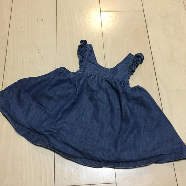 F.O.KIDS(エフオーキッズ)のデニム ジャンパースカート 70 キッズ/ベビー/マタニティのベビー服(~85cm)(ワンピース)の商品写真