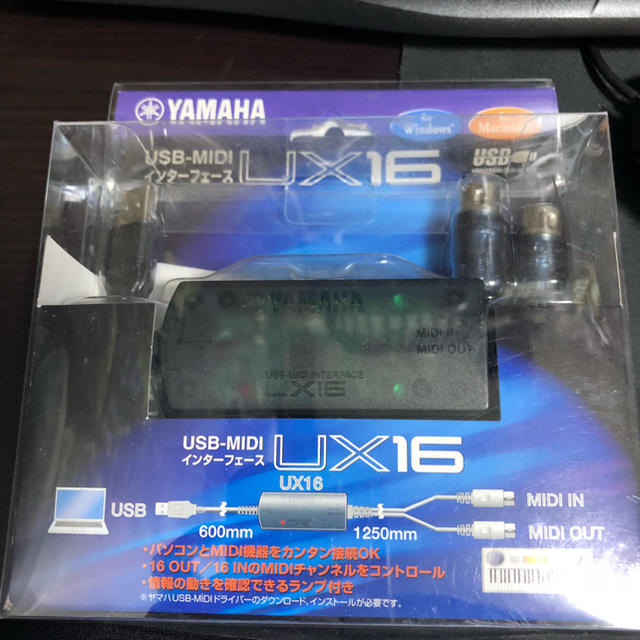 ヤマハ(ヤマハ)のヤマハ YAMAHA USB-MIDIインターフェース UX-16 楽器のDTM/DAW(オーディオインターフェイス)の商品写真