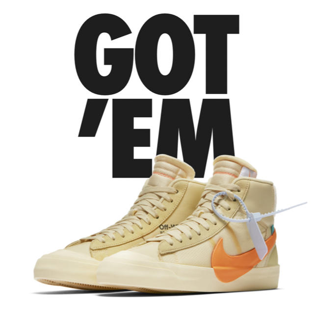 OFF-WHITE THE TEN Nike BLAZER MIDメンズ