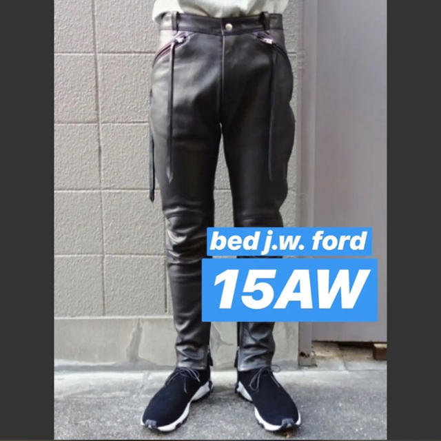 ナチュラルネイビー bedford レザーパンツ - crumiller.com