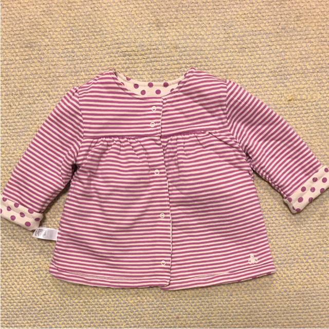 babyGAP(ベビーギャップ)の美品 ベビーギャップ   リバーシブル キルティング ジャケット 80 キッズ/ベビー/マタニティのベビー服(~85cm)(ジャケット/コート)の商品写真