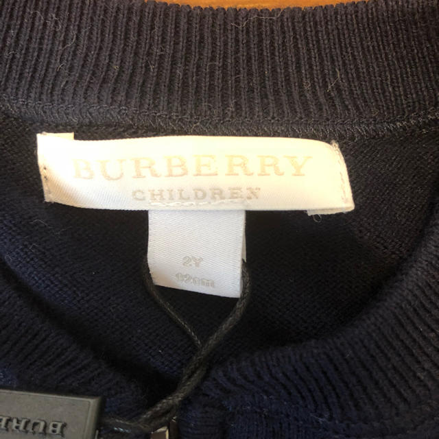 BURBERRY(バーバリー)のBurberry ニットカーディガン2Y キッズ/ベビー/マタニティのキッズ服男の子用(90cm~)(ニット)の商品写真