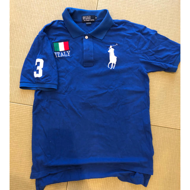 POLO RALPH LAUREN(ポロラルフローレン)のラルフローレンメンズポロシャツ ITALY Mサイズ メンズのトップス(ポロシャツ)の商品写真