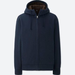 ユニクロ(UNIQLO)のユニクロUNIQLO/ボアスウェットフルジップパーカ（長袖・メンズ）(パーカー)