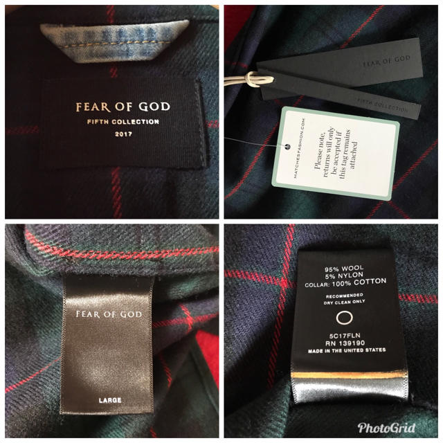 FEAR OF GOD(フィアオブゴッド)のFEAR OF GOD  5TH FLANNEL SHIRTS  L メンズのトップス(シャツ)の商品写真