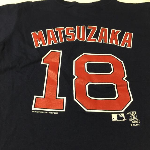 Lee(リー)の 松坂大輔 【LEE RED SOX】レッドソックス松阪18番TシャツSネイビー メンズのトップス(Tシャツ/カットソー(半袖/袖なし))の商品写真