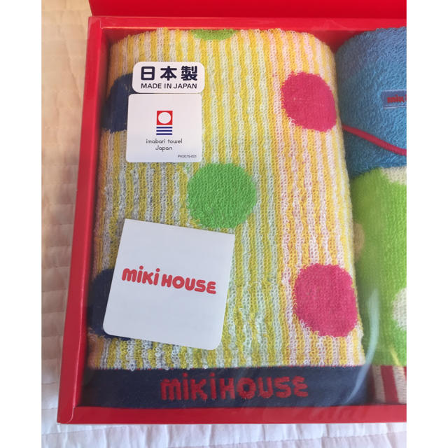 mikihouse(ミキハウス)の［新品 未使用］mikihouse タオルセット  インテリア/住まい/日用品の日用品/生活雑貨/旅行(タオル/バス用品)の商品写真