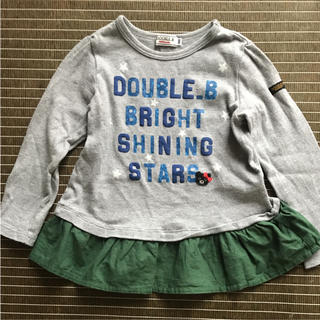 ダブルビー(DOUBLE.B)のダブルビー  重ね着風 長袖 サイズ100 1730円(Tシャツ/カットソー)