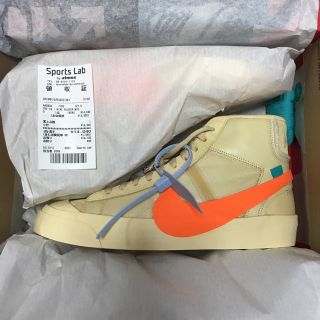 ナイキ(NIKE)のOff-White×NIKE BLAZER MID ベージュ(スニーカー)