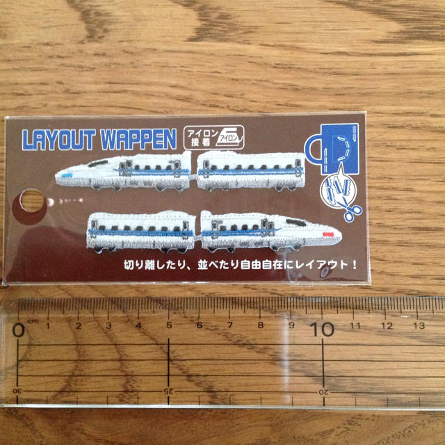 JR(ジェイアール)の新幹線レイアウトワッペン  アイロン接着タイプ ハンドメイドの素材/材料(各種パーツ)の商品写真