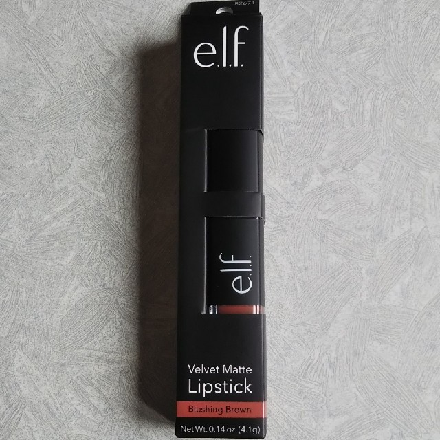 elf(エルフ)のエルフ ベルベット マット リップスティック ブラッシングブラウン コスメ/美容のベースメイク/化粧品(口紅)の商品写真