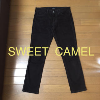 スウィートキャメル(SweetCamel)のSWEET  CAMEL☆焦げ茶ベロアパンツsize64(カジュアルパンツ)