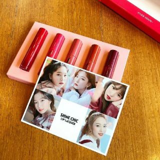 エチュードハウス(ETUDE HOUSE)のetude house red velvet リップ5色+カード(口紅)