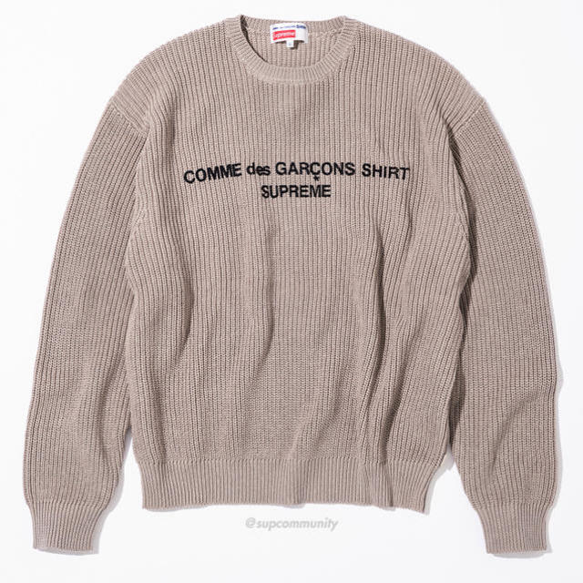 女性に人気！ Supreme - supreme × CDG sweater TAN M ニット/セーター - www.centroitaca.it