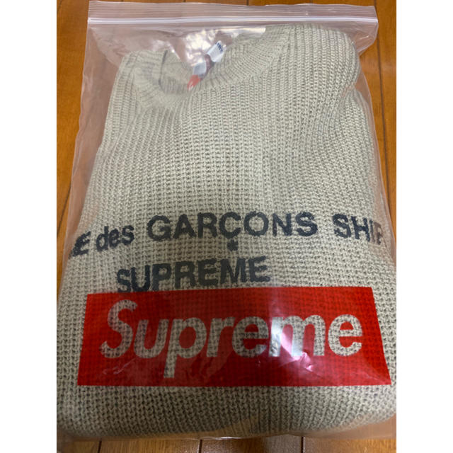 supreme × CDG sweater TAN M