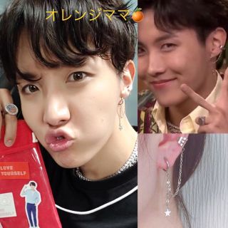 ボウダンショウネンダン(防弾少年団(BTS))のBTS J-HOPE ホビモチーフ (D)スター付３スリットイヤーカフ (イヤリング)