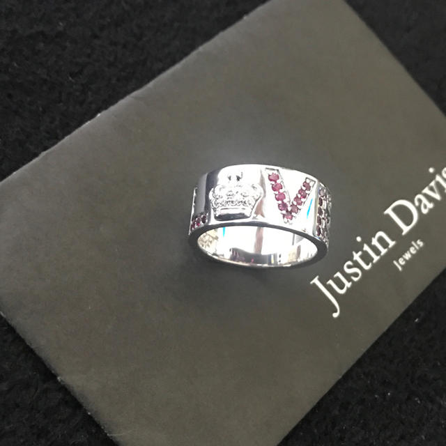 Justin Davis(ジャスティンデイビス)の新品◆JUSTIN DAVIS×BASK◆LOVE RING◆17号◆限定コラボ レディースのアクセサリー(リング(指輪))の商品写真
