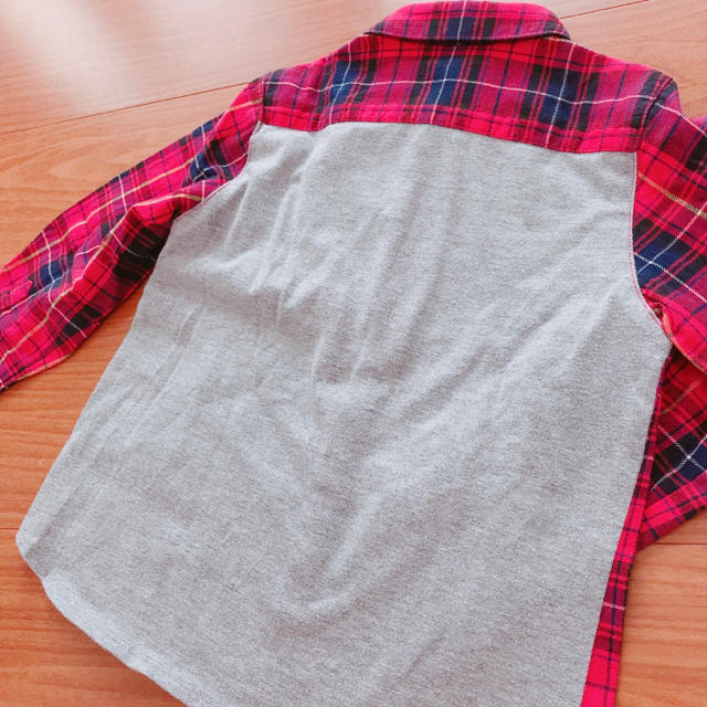 COMME CA ISM(コムサイズム)のチェックシャツ キッズ/ベビー/マタニティのキッズ服男の子用(90cm~)(ブラウス)の商品写真