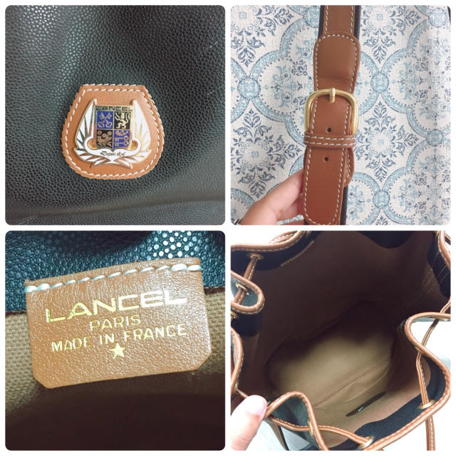 LANCEL(ランセル)の【LANCEL】レザーバケツバッグ✩︎フランス製 レディースのバッグ(ショルダーバッグ)の商品写真