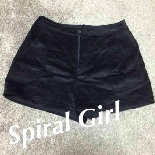 スパイラルガール(SPIRAL GIRL)のSPIRAL GIRL♡黒ショートパンツ(ショートパンツ)