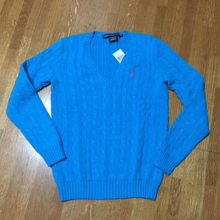 ラルフローレン(Ralph Lauren)のラルフローレン 水色ニット 新品(ニット/セーター)