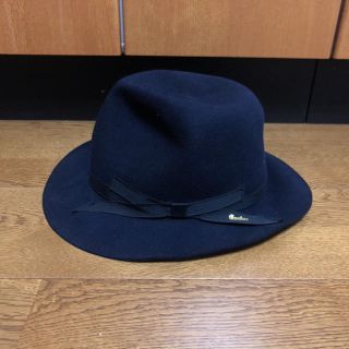 ヨウジヤマモト(Yohji Yamamoto)のヨウジヤマモト ボルサリーノ ハット 紺色(ハット)