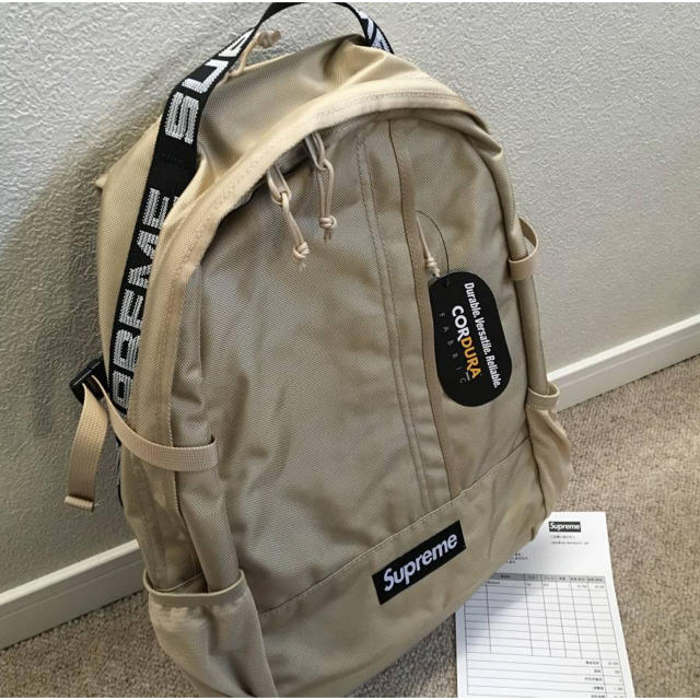 激安通販の Supreme - 新品 Beige backpack supreme 18ss バッグパック+リュック