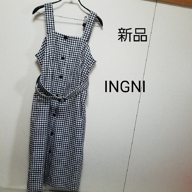 INGNI(イング)の専用です！新品 INGNI ギンガムチェックワンピース レディースのワンピース(ひざ丈ワンピース)の商品写真