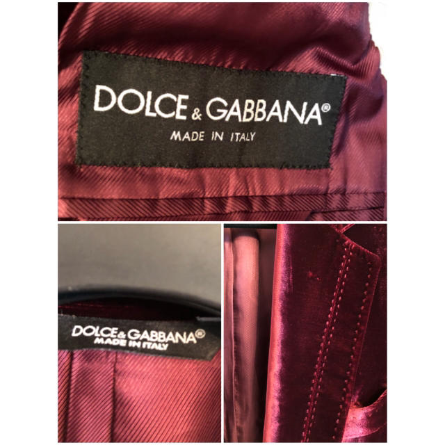 DOLCE&GABBANA(ドルチェアンドガッバーナ)の専用dolce&gabbanaベロアテーラードジャケット♥️✨ メンズのジャケット/アウター(テーラードジャケット)の商品写真