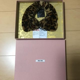 ミュウミュウ(miumiu)のmiumiu  レオパード 付け襟 (つけ襟)