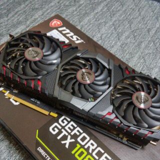 値下げ 美品 msi GTX1080ti gaming X trio 11GB(PCパーツ)