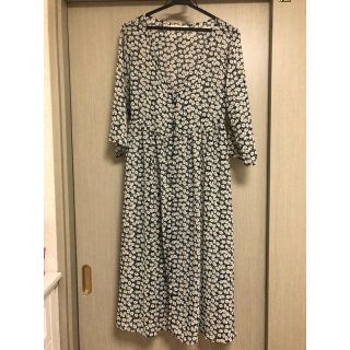 ショコラフィネローブ(chocol raffine robe)の花柄 ガウンワンピース chocol raffine robe(ロングワンピース/マキシワンピース)