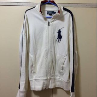 ポロラルフローレン(POLO RALPH LAUREN)の本物ラルフローレンの白ビックポニーのジップアップジャケットＳ (その他)