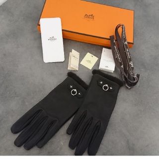 エルメス(Hermes)の本物！エルメス ミンクファー 手袋 グローブ(手袋)