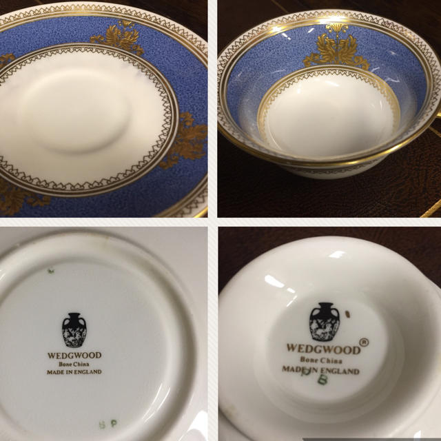 WEDGWOOD(ウェッジウッド)のウェッジウッド ⭐︎ カップ ソーサー⭐︎コロンビア パウダー ブルー ピオニー インテリア/住まい/日用品のキッチン/食器(食器)の商品写真