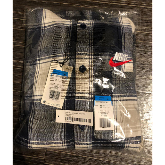 メンズsupreme nike plaid hooded sweatshirt