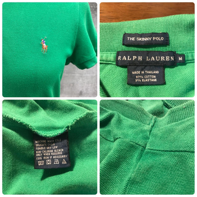 Ralph Lauren(ラルフローレン)のラルフローレン ロゴ刺繍入りデザインポロシャツM/カットソー レディースのトップス(ポロシャツ)の商品写真