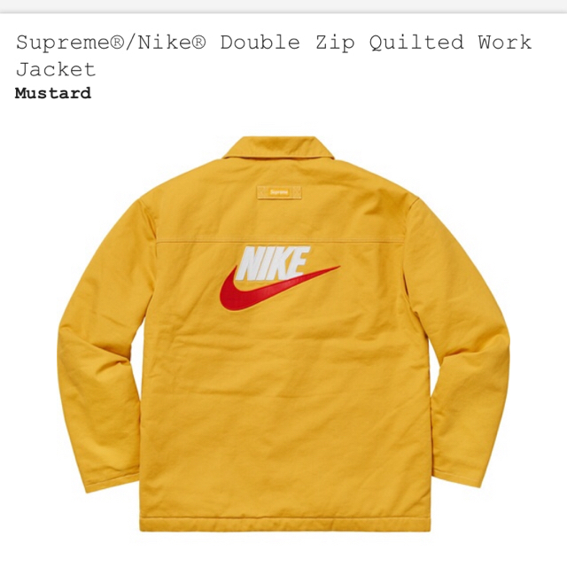 M  supreme nike  work jacket