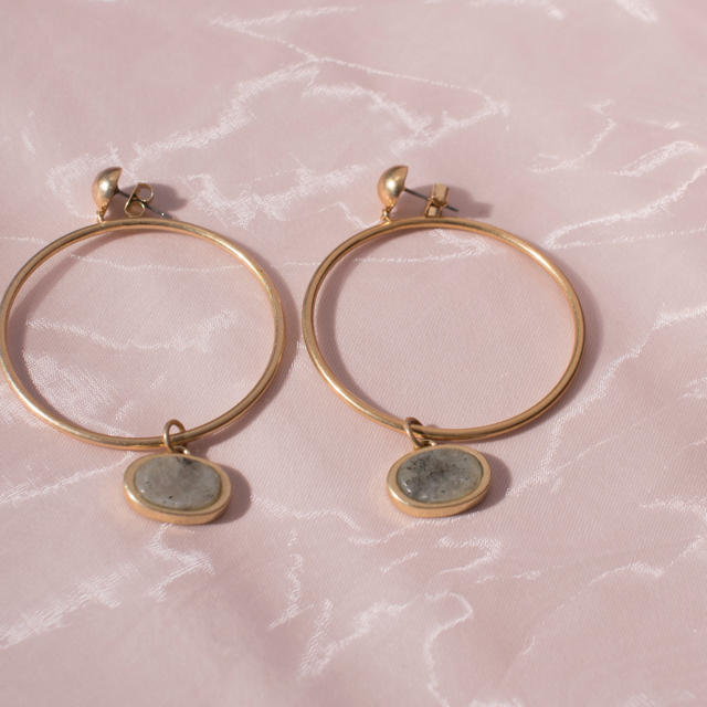 ACNE(アクネ)のShelhs Original 天然石付Brassピアス レディースのアクセサリー(ピアス)の商品写真