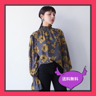 ザラ(ZARA)のレトロ パフスリーブ 花柄 ブラウス ZARA dholic好きさんに★(シャツ/ブラウス(長袖/七分))