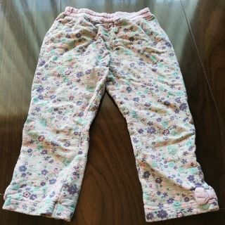 女の子用　ピンク〜紫系の花柄　ズボン　＋アンパンマン　パンツ(パンツ/スパッツ)