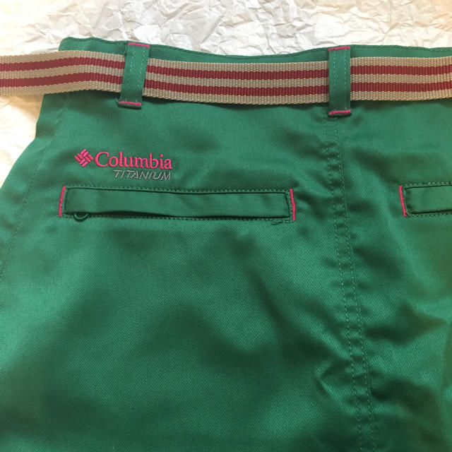 Columbia(コロンビア)のコロンビア スカート  columbia 緑 ベルト付き スポーツ/アウトドアのアウトドア(登山用品)の商品写真