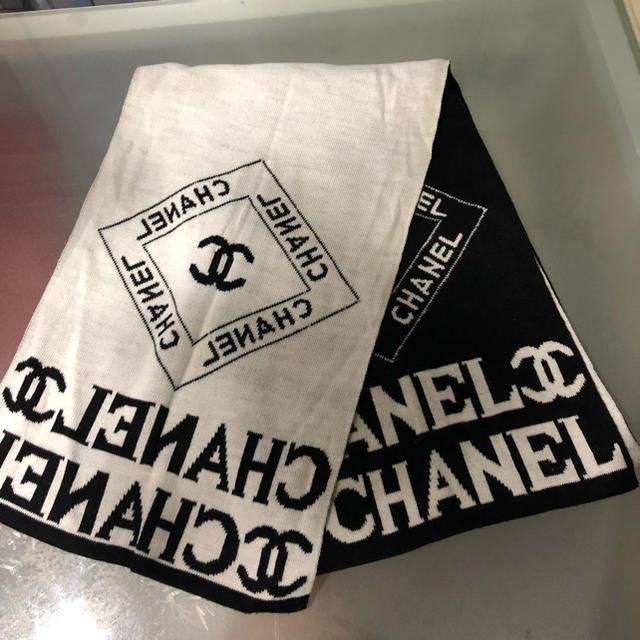 CHANEL マフラー リバーシブル